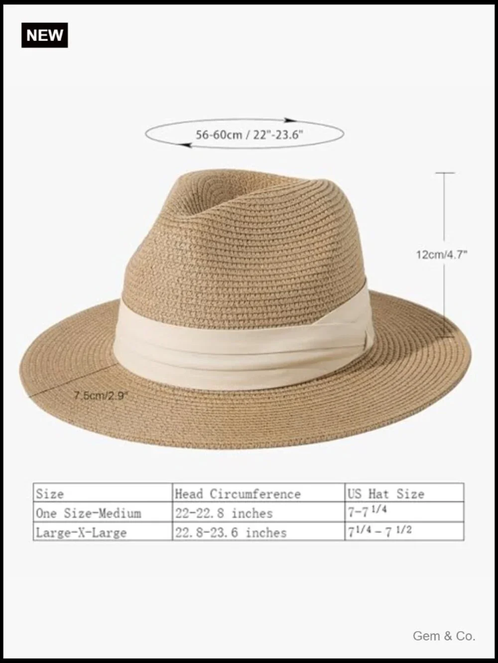 Wide Brim Straw Panama Roll Up Hat Fedora Beach Sun Hat UPF50+
